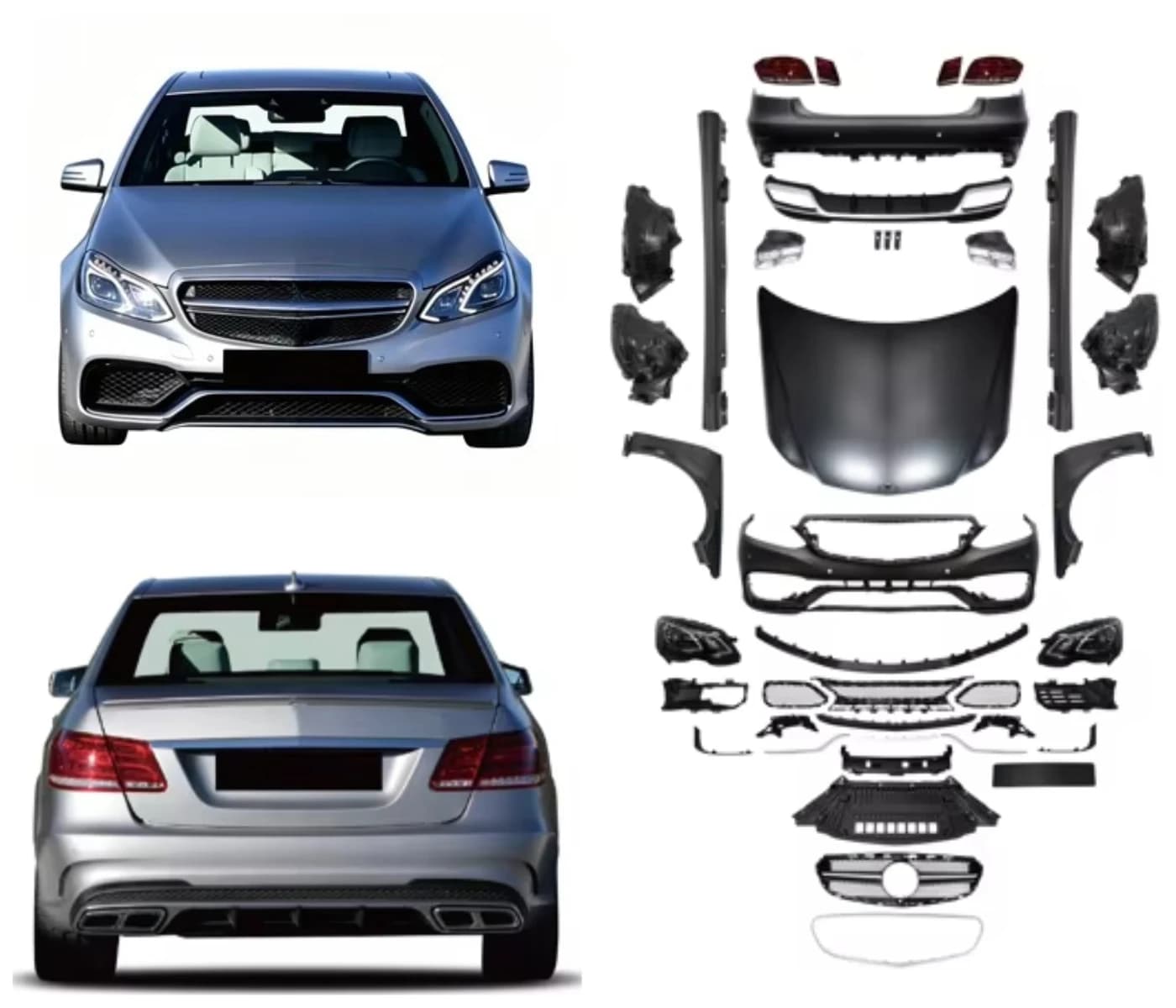 Car Body Kit for Mercedes E CLASS W212 PRE Old to New PP Kit Luxury Car Body Parts Wholesale Best Selling Custom Manufacturer