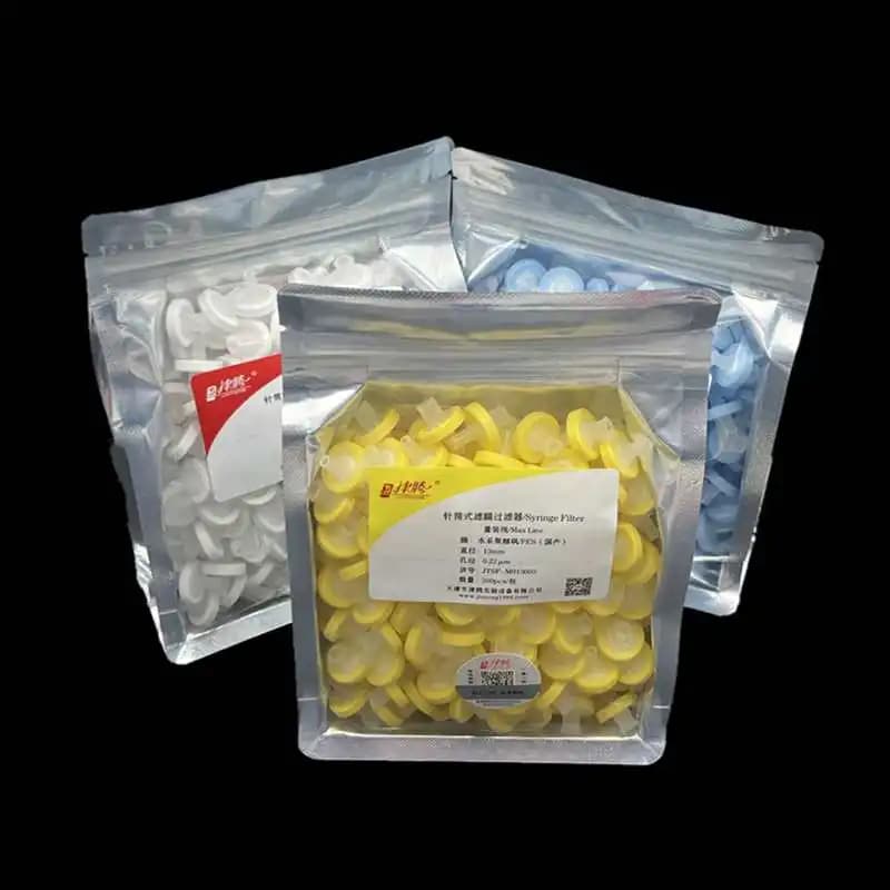 200PC 0.22um/0.45um Sterile Membrane Syringe Filter,13mm 25mm  Needle Type Filter Nylon/PES/PTFE/PVDF/MCE