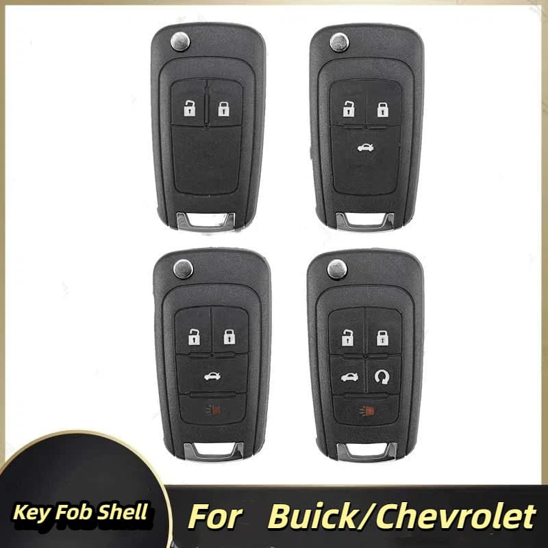 Key Fob Shell Replacement for Chevy Cruze Camaro Impala Equinox GMC Terrain Buick Regal Lacrosse 2017~2011,Keyless Entry Remote