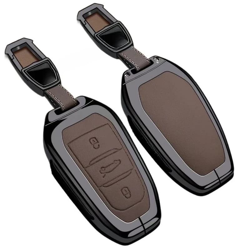 Premium Zinc Alloy Key Cover Case for Citroen C5 Aircross/C5 X/C4L/C3L/C6 / C3XR / C4 Aircross (2024) - Protective Key Fob Shell