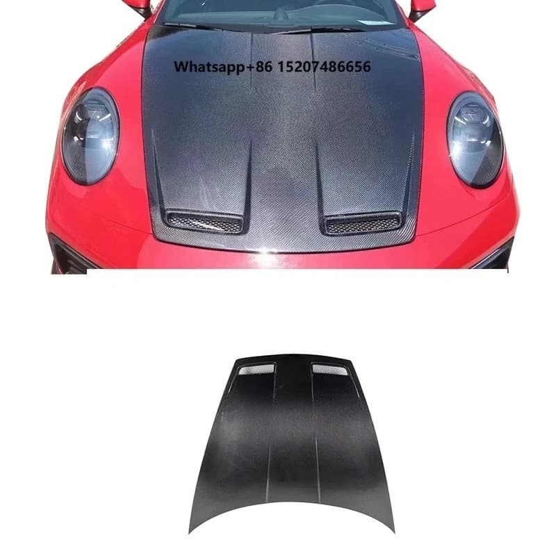 Car Accessories Dry Carbon Fiber Front Engine Hood  Perfect Fitment