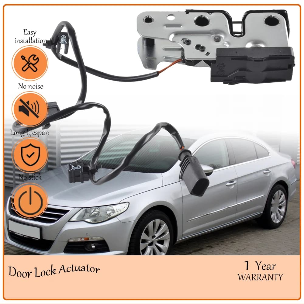 Rust Shielded Engine Hood Lower Catch Latch Lock, Suited to Volkswagen Passat CC,oem 3C1823509G,3C1823509E,3C1823509C,3C1823509F