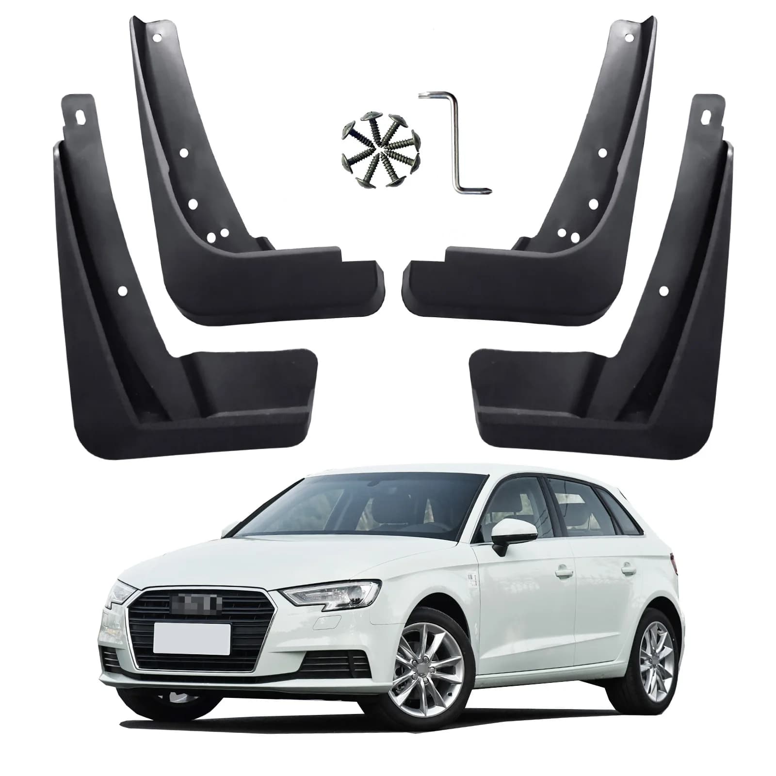 For Audi A3 Hatchback Regular Edition Mud Flaps Splash Guards Audi A3 Hatchback Mudguards 4pcs 2016-2020