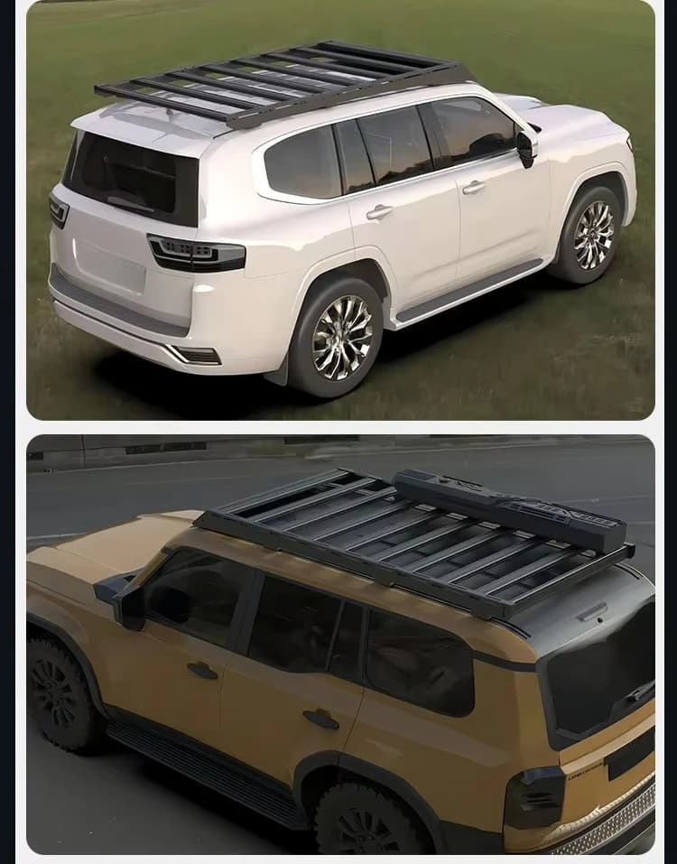 Aluminum Plus Steel 4x4 Roof Roof Racks and Ladders Car Roof Racks for Toyota Land Cruiser LC100/LC200/LC300/LC120/LC150/LC250
