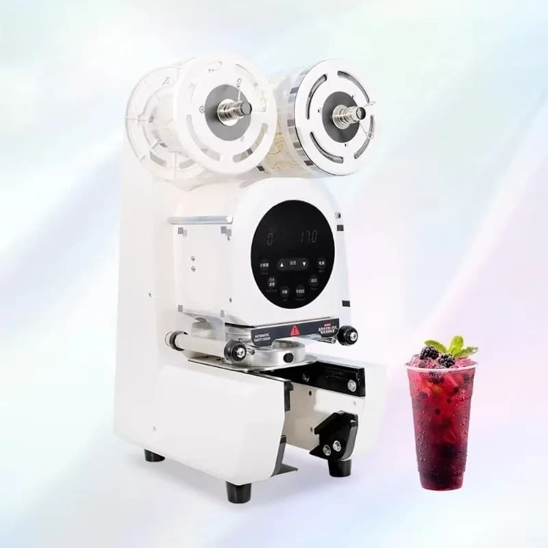 Bubble tea shop equipment 110V 220V automatic sealing machine Commercial beverage juice plastic cup sealing machine