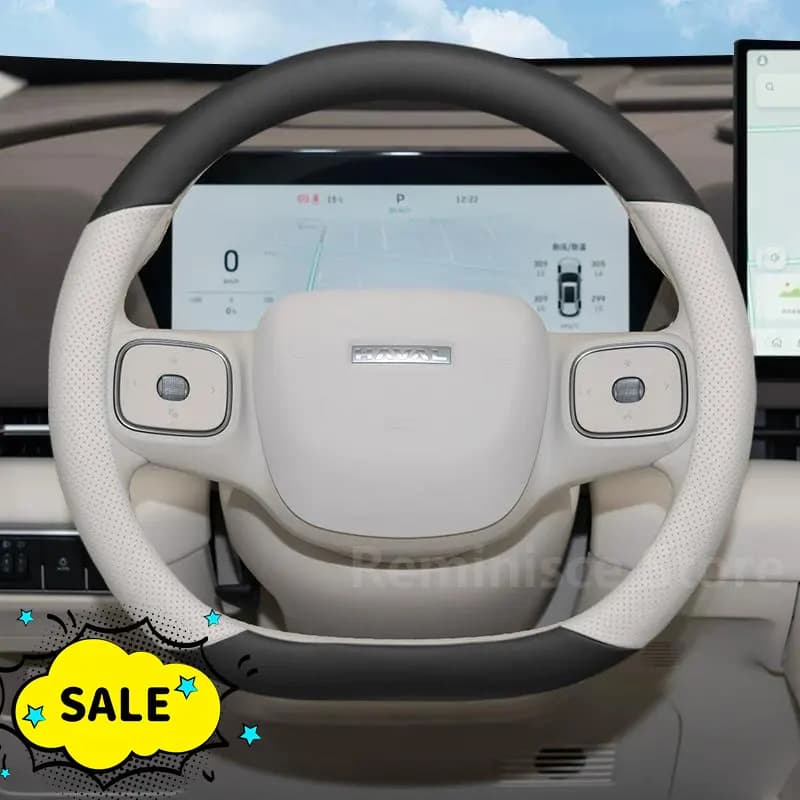 Leather Car Steering Wheel Cover For Haval V7 Raptor Menglong 2025 2026 Car Styling Protect Auto Interior Haval V7 Accessories