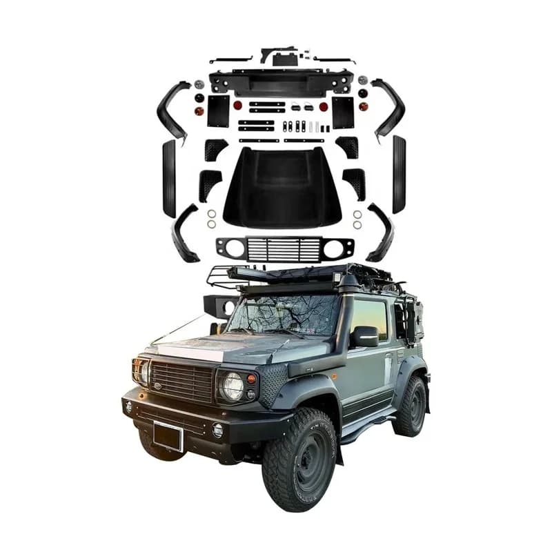 High Quality 3/5 Doors Little D Style Front Bumper Body Kit Fit for Jimny JB64/JB74 2019-2023