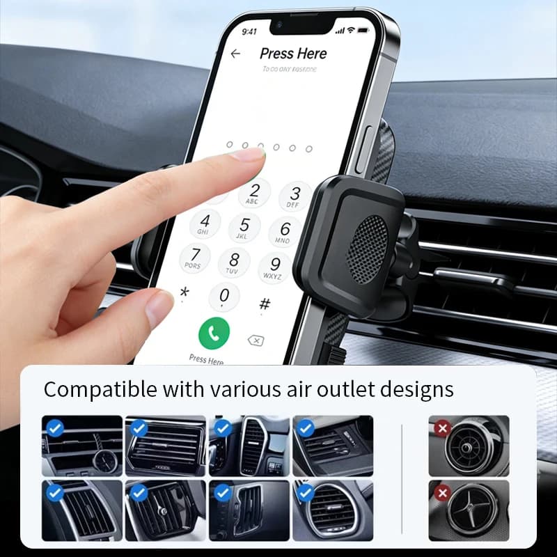 Hot Selling 360° Rotating Phone Holder, Stable Vent Mount 4.5-6.5 Inch Phones, Hands Car Mobile St High Quality