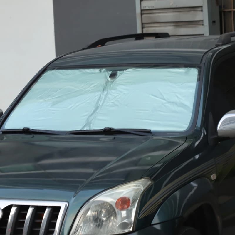 metyoucar For Toyota Land Cruiser Prado 150 LC150 03-23 Silver Tape Car Front Glass Anti-UV Sunshade Interior Car Accessories