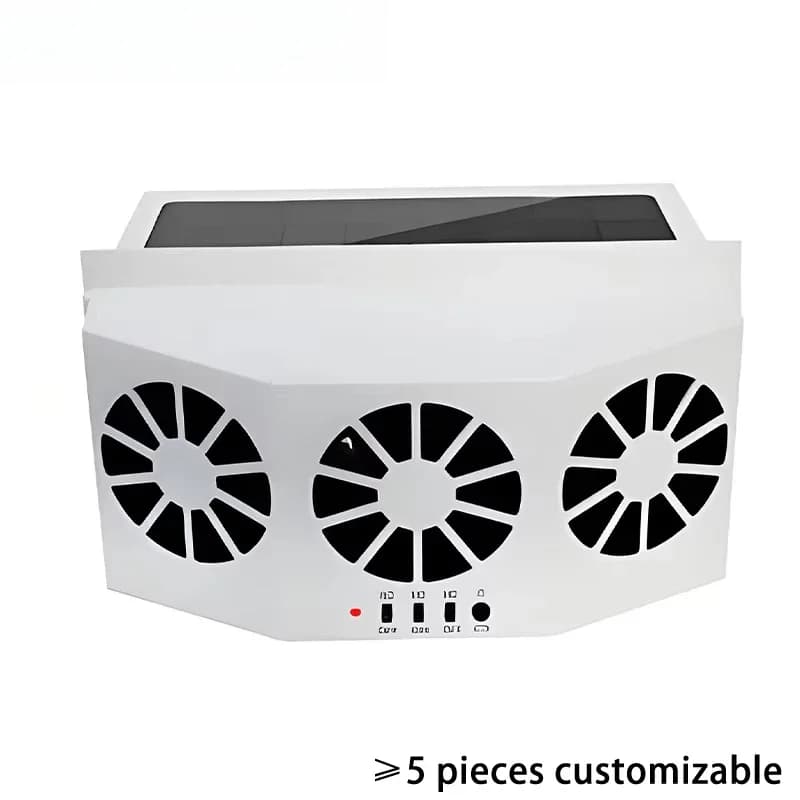 Solar Car Exhaust Fan Summer Cooling Air Circulator Silent Operation Odor Eliminator for Vehicle Interior