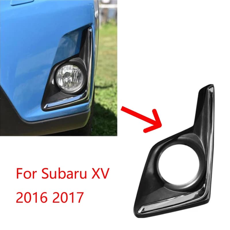 Front Fog Light Cover Bumper Fog Lamp Frame Decorative Trim For Subaru XV 2016‑2017