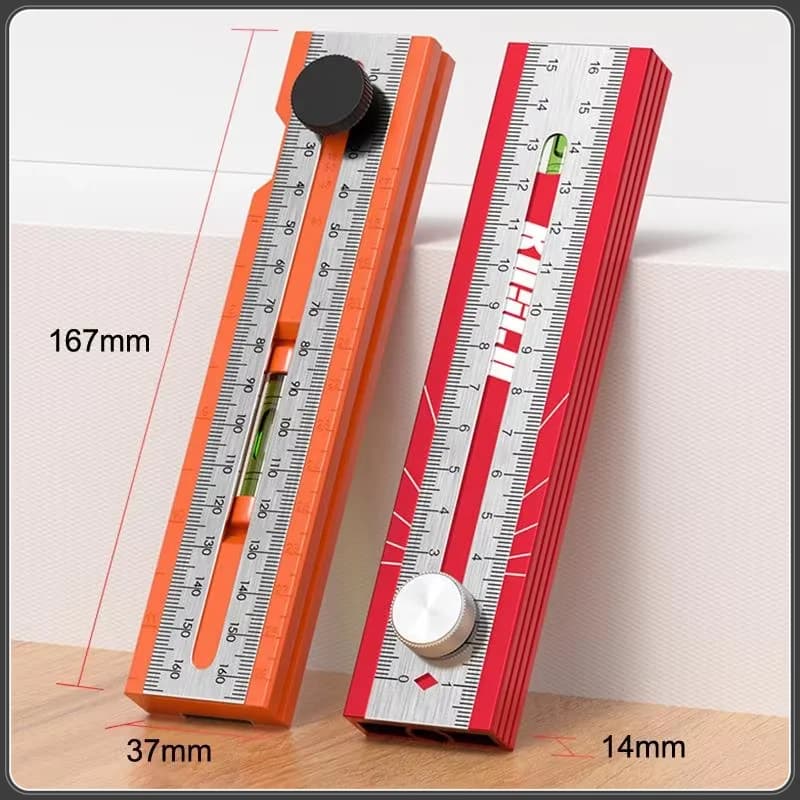 New Marking Protractor Multi Angle Ruler Foldable Depth Measuring Tool Gauge For Woodworking Leveling Posit