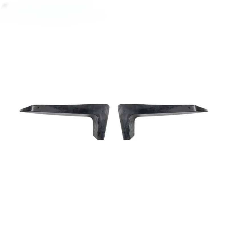 LANGyu Car Exterior Accessories Front Fog Lamp Trim Carbon Fiber Canard Front Flaps for Land Rover Defender 90 110 Wind Knife