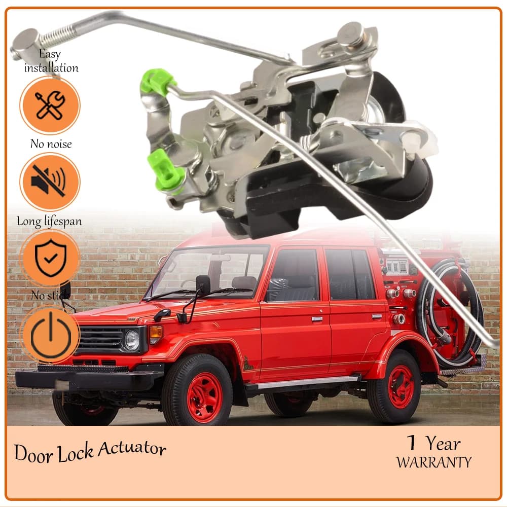 Front Right Non-Motor Door Lock Latch Assembly,wear-resistant core,Fit with Cruiser HZJ75 FZJ75, oem 69310-60070,69310-90K00