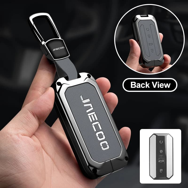 Car Key Case Bag for Chery Jaecoo J7 J5 7 5 Fashion Car Remote Key Metal Protection Shell Cover Holder Keyless Accessories