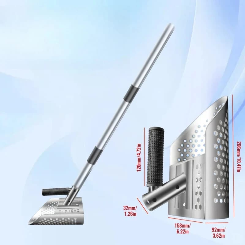 short type/long type Metal detection iron sand shovel,beach discovery shovel,stainless steel digging shovel for quick screening