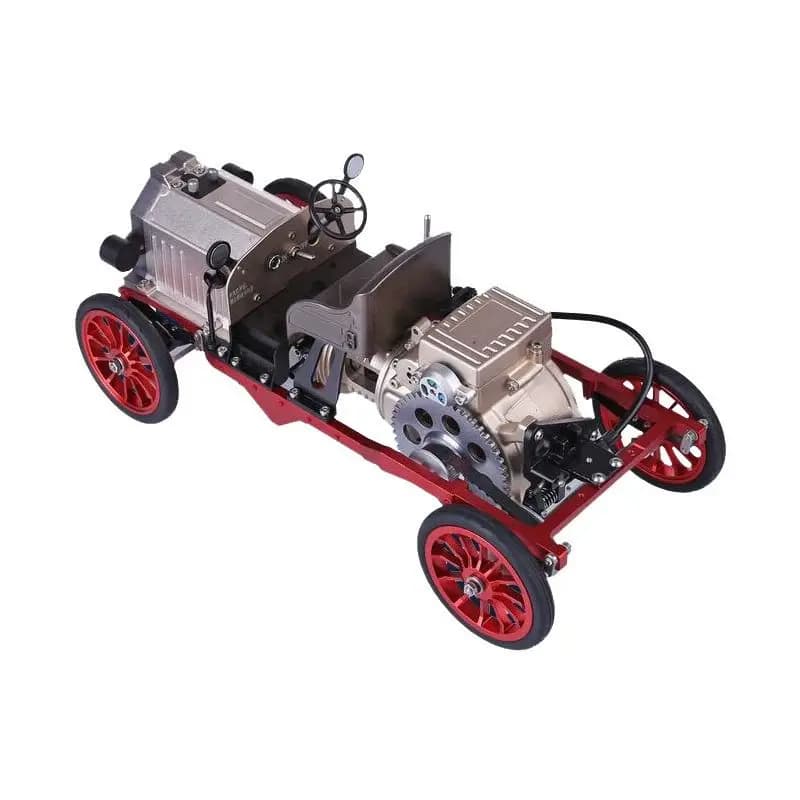 Metal assembly and assembly Remote control electric single cylinder car Classic car model three-dimensional