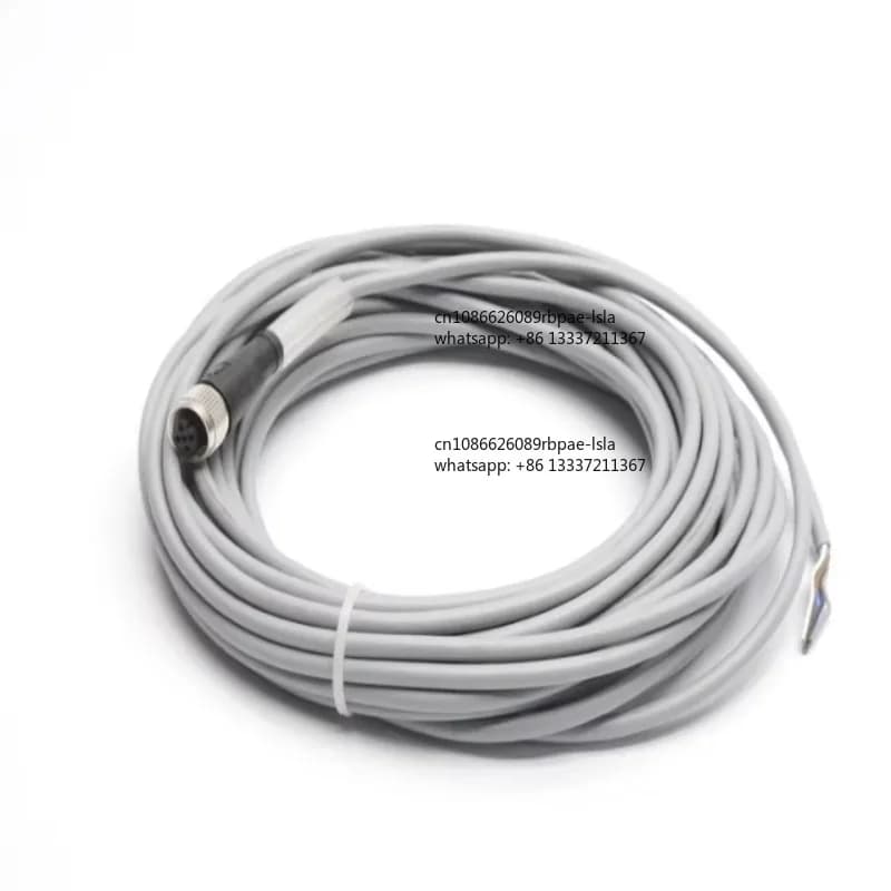 V15-G V15-W Industrial Sensor Connection Cable M12 Plug 2m PUR PVC Unshielded IP67 IP68 Automatic Cord Proximity Switch