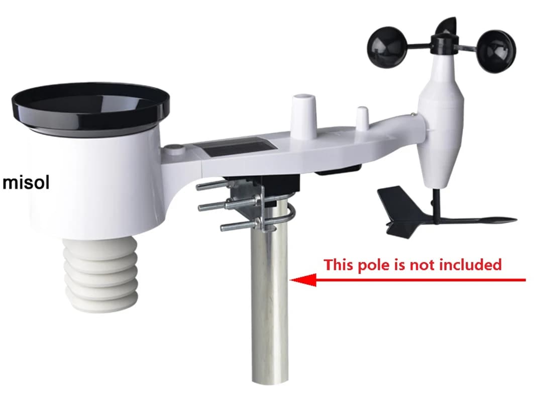 Misol Outdoor Sensor (Spare Part) for Weather Station (WS2320) Wireless, 433MHz