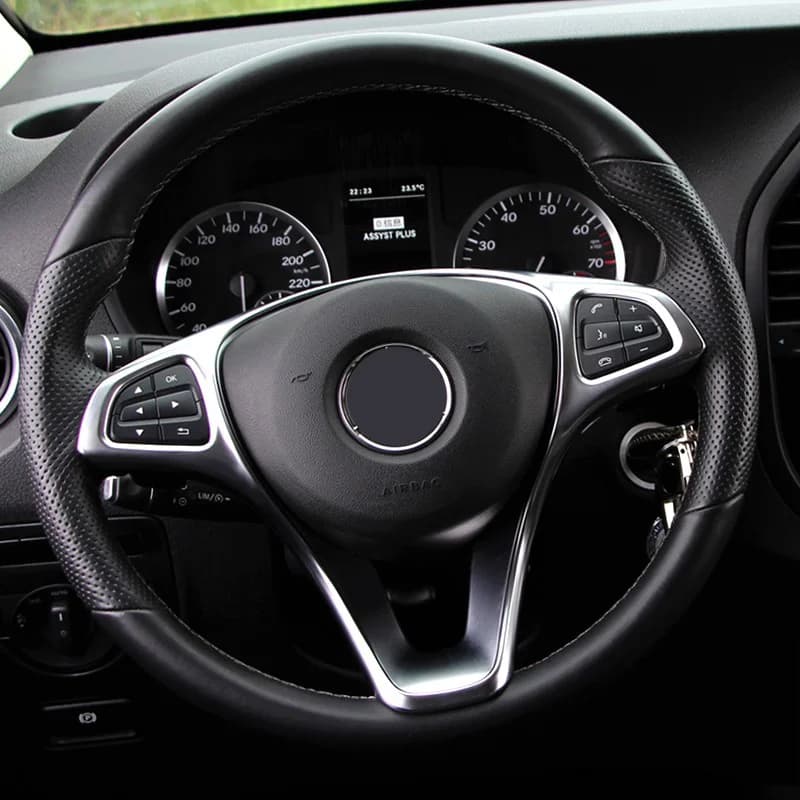 For Mercedes Benz A W176 B W246 C W204 E W212 W207 GLK X204 GLA W156 CLA W117 CLS W218 Steering Wheel Frame Center Cover Panel