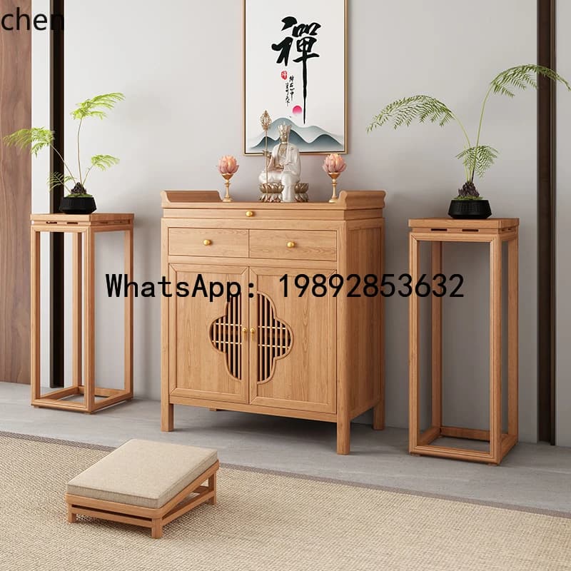 FZ Table Incense Casket Cabinet For Table Buddha Cabinet New Chinese Tribute