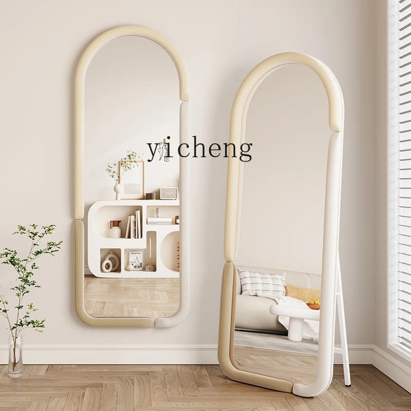 AA Full Body Mirror High-end Light Luxury Style Full-length Mirror Cream Style Home Bedroom Fitting Mirror