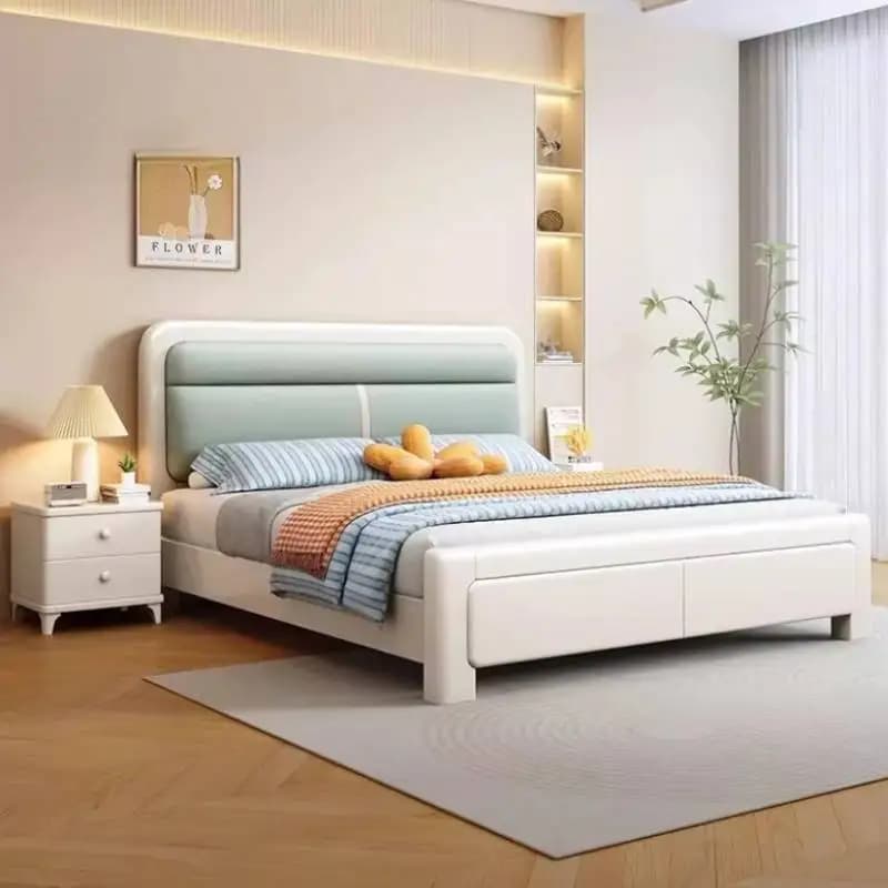 Ornament Luxury Double Bed Backrest Headboards Accessories Household Bed Frames Bedroom Adult Camas De Dormitorio Furniture