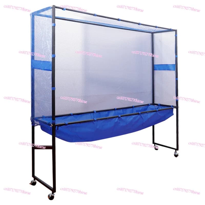 Factory Direct Hair Table Tennis Ball Net Floor-to-ceiling  Collector Multi-ball Stand Mobile