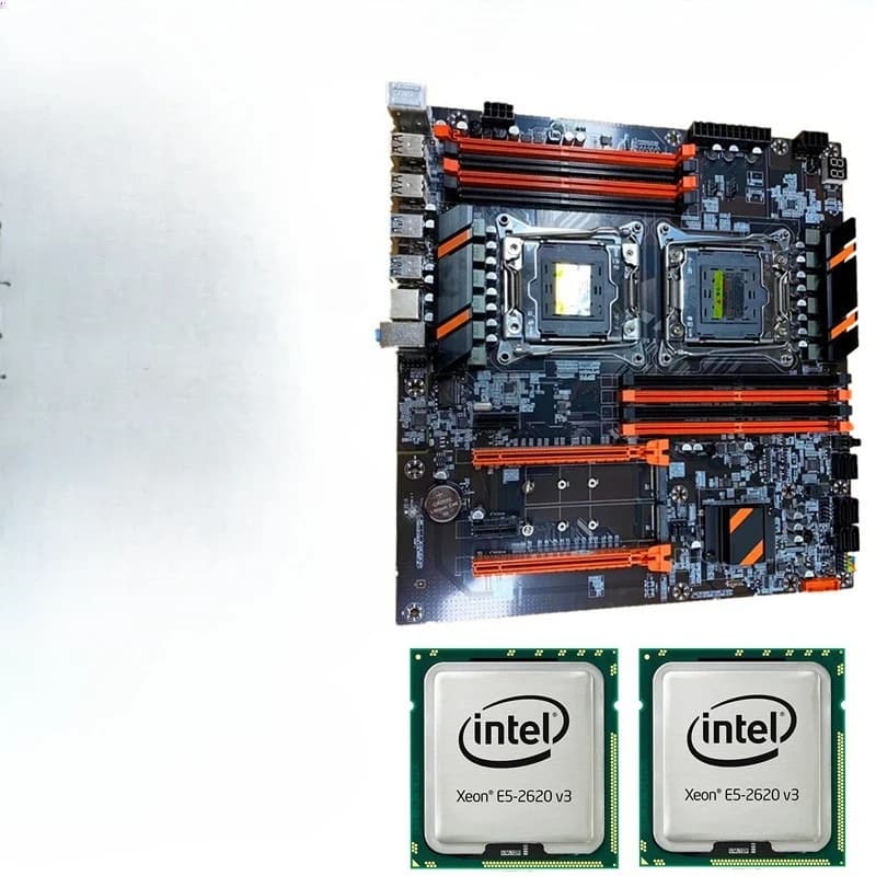 New X99 dual-channel computer main board set 2620V3 CPU DDR4 memory