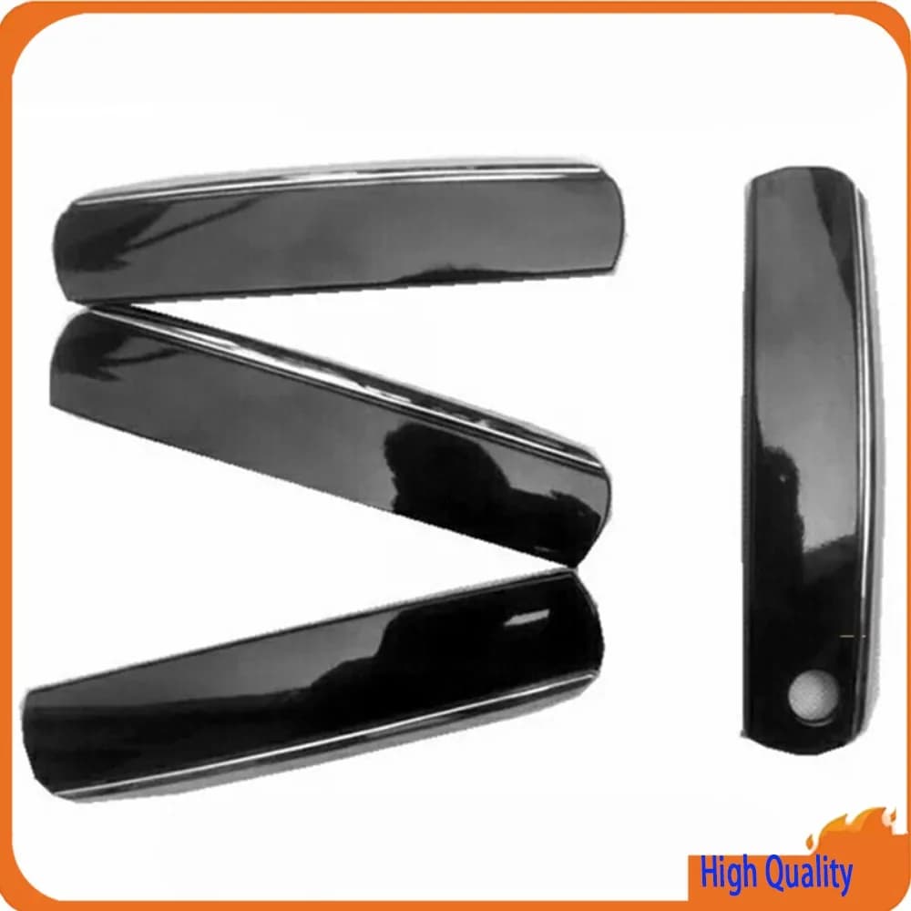 For Audi A6 C6 2005-2011 4pcs One Set Glossy Black Car Exterior Outside Door Handle Cover