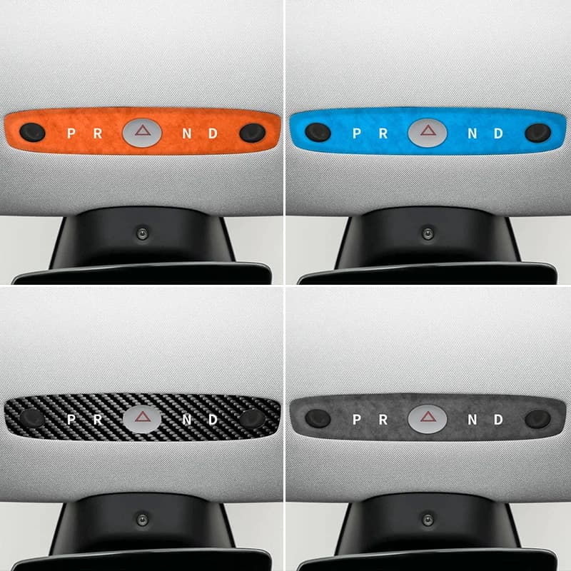 Carbon Fiber For Tesla Model 3 (2023-) / Model Y (2025-) Car Reading Light Panel Trim Sticker Anti Scratch Interior Accessories