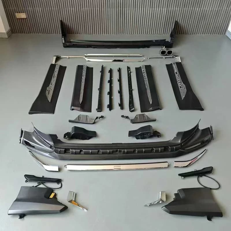 High Quality Small Body Kit Front Lip Rear Lip Skirt Tail Pipe Accessories For Toyota Vellfire 40 Series Exterior Modification P