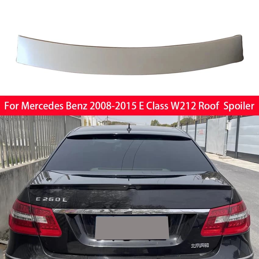 For Mercedes Benz 2008-2015 E Class W212 Sedan 4 Door Rear Window Roof Car Spoiler Wings Decoration Accessories