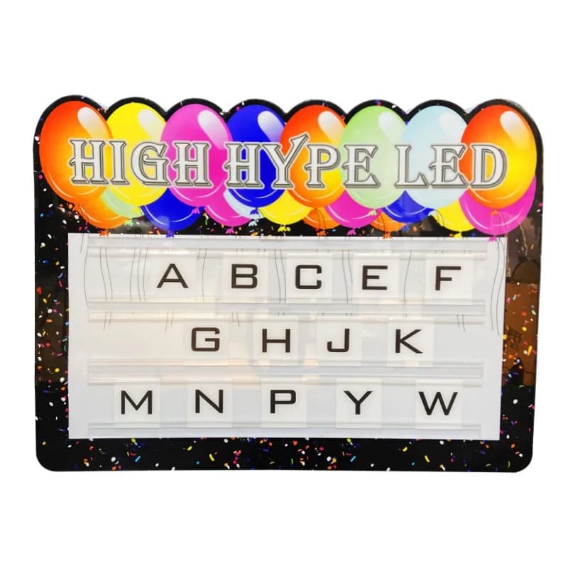 Illuminated hand sign, English card bar remote control color change, billboard c