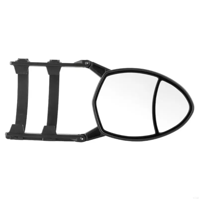 M76E Trailer Towing Mirror Extension Clip On Side Mirror with Angle-Adjustable Viewing for Pickup Rear-Side Coverage