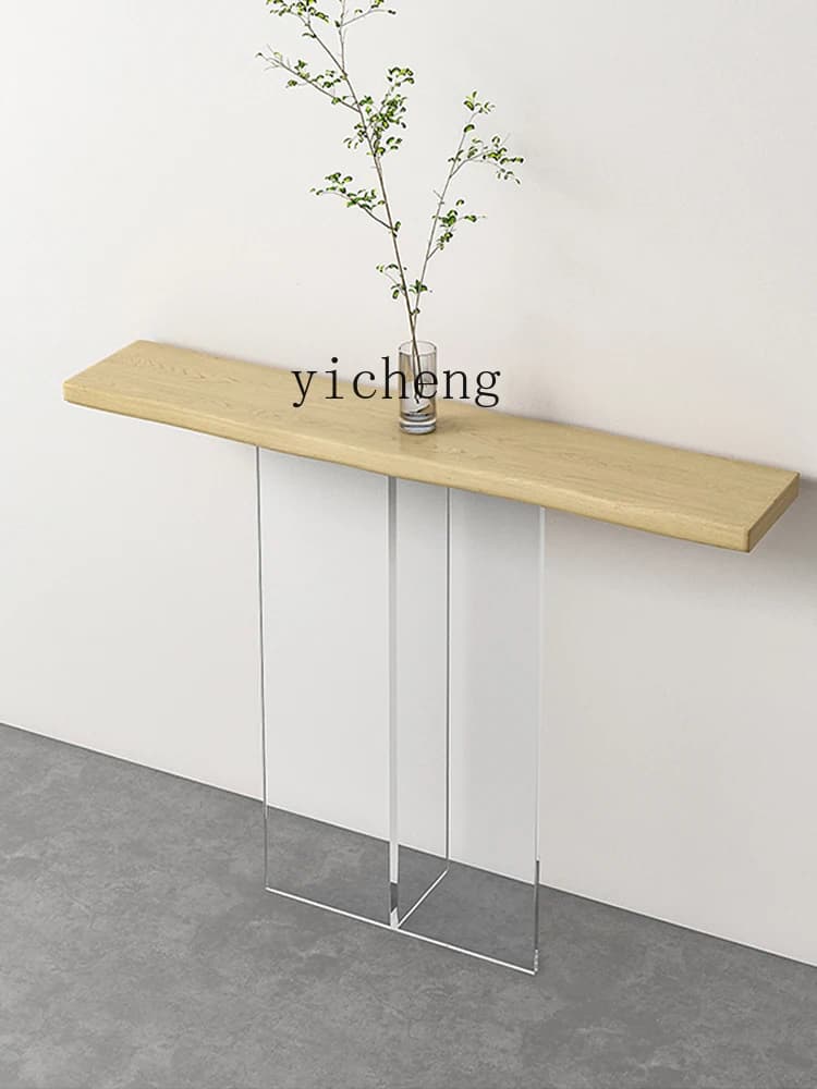 v9.10-Home Living Room Console Tables Solid Wood Aisle Long Narrow Table Door to Door Console Corridor a Long Narrow Table