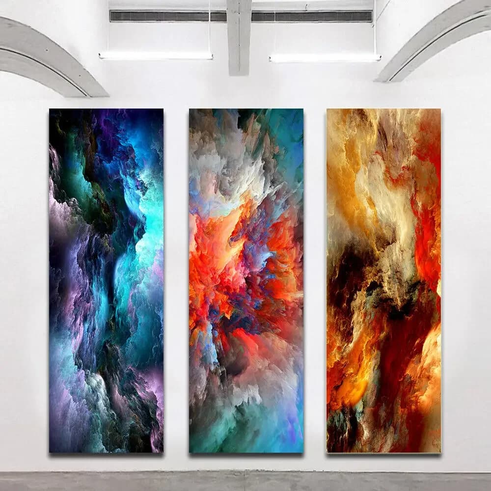 Abstract Colorful Clouds, Canvas Wall Art Canvas Painting Print Art Wall Posters,wall decorations living room