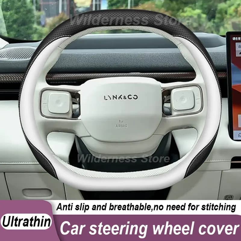 Hot Sales Car Steering Wheel Cover For LYNK & CO 900 2025-2027 Leather Non Slip Steering Wheel Cover Lynk & Co 900 Accessories