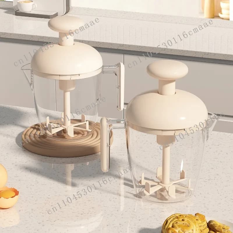 Multifunctional Egg Beater Household Whipped Cream Manual Foaming Whipped Eggs Whipped Egg Cup Large Capacity