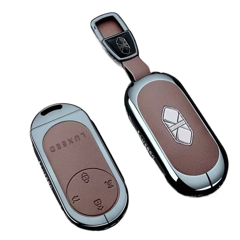 Premium Zinc Alloy Key Cover Case for LUXEED S7/R7 - Protective Bluetooth Mechanical Key Shell Keybag Keychain