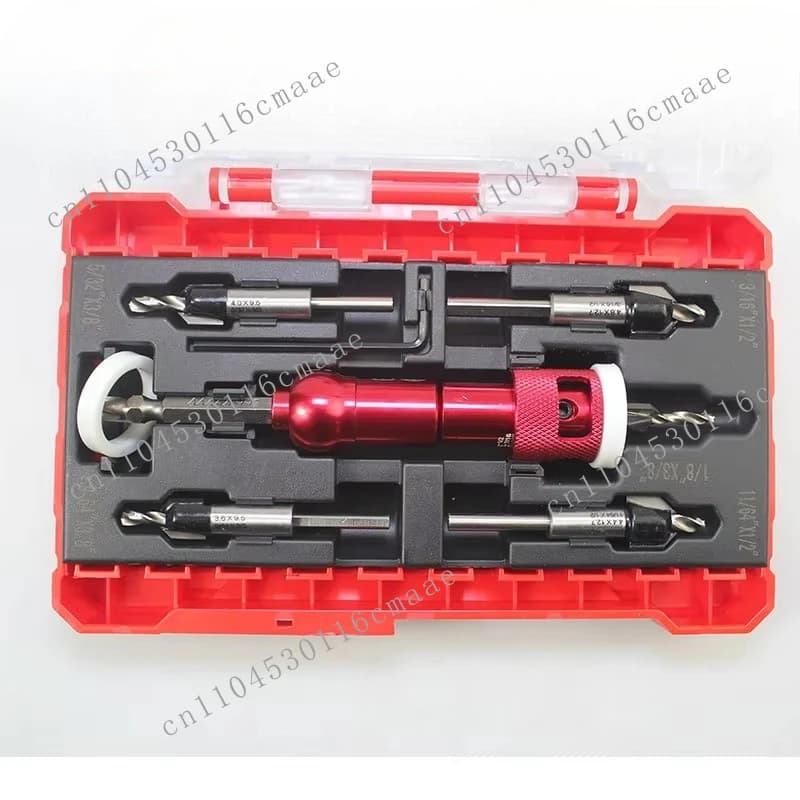 5pcs Hex Shank M2 Hss Drill 3/8'' 1/2'' Carbide Tipped Adjustable Depth Countersink Drill Bit for Wood Plastic