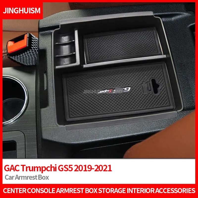 Center Console Armrest Box Storage for GAC Trumpchi GS5 2019-2021 Interior Accessories Car Organizer Box Upgrade Modification