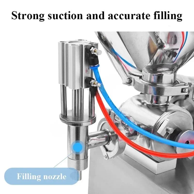 Filling Machines Single Head Heating Stirring Paste Filling Machine Honey Cream Semi-Automatic Packaging Machine