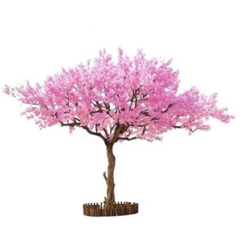 Simulation peach blossom tree cherry blossom tree large fake tree indoor and outdoor decoration