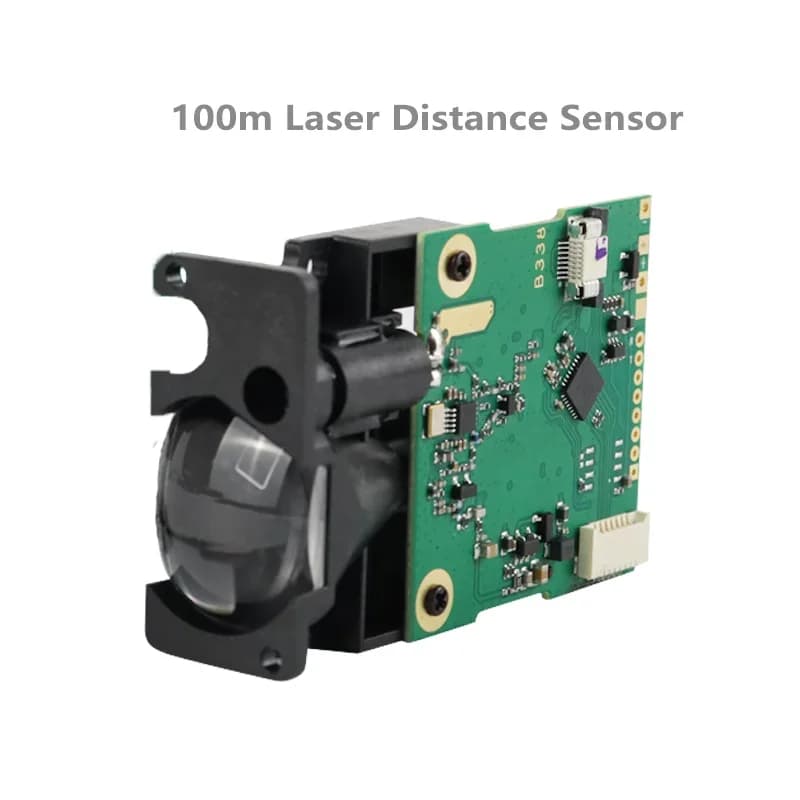 LDJ 200m Wholesale Laser Measuring Sensor Module 20Hz Optical Difuse Sensor with TTL Data Interface