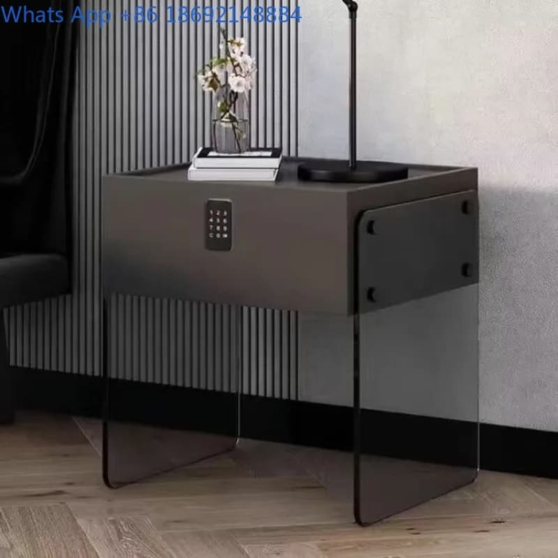 Italian Minimalist Bedside Table Modern Minimalist Creative Bedroom Storage Small Storage Cabinet