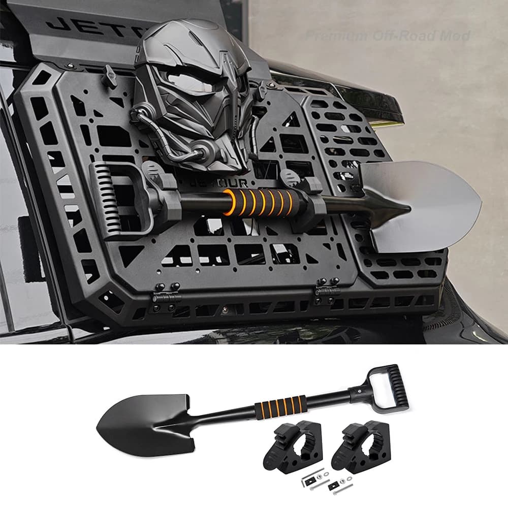 Applicable for 2021-2025 Tank 300/400 Rear Side Window Armored Mesh Punisher Mask Engineer Shovel Modification Accessories