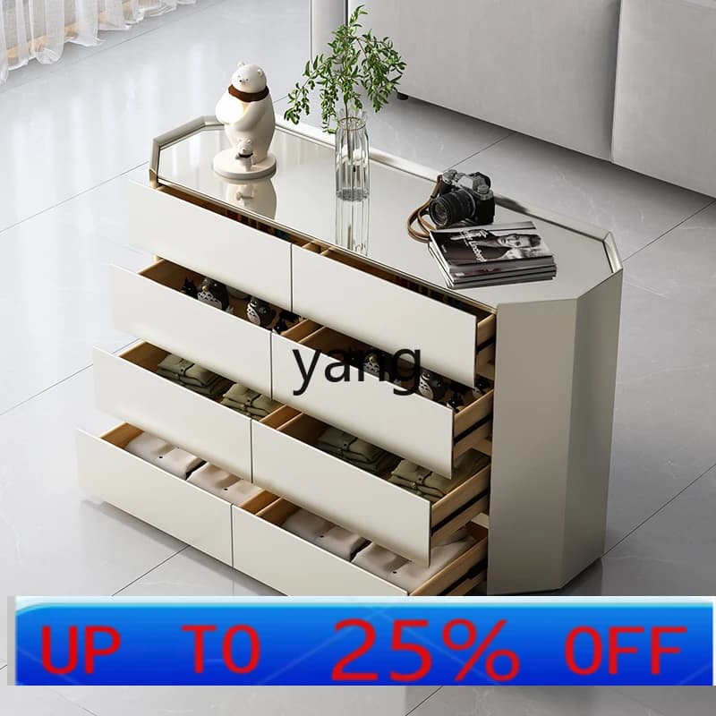 LMM Modern Simple Living Room Household Six-chest Cabinet Large Capacity Side Drawer Cabinet Bedroom Storage Cabinet