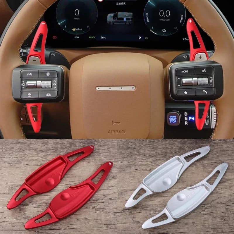 Shift Paddle For Hyundai Santa Fe SantaFe HEV MX5 2023 2024 Car Steering Wheel Gear Extension Shifter DSG Stickers Accessories