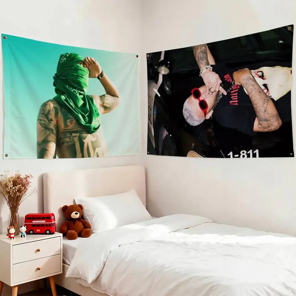 J-JC R-Reyes JC REYES Flags for Bedrooms Home Decor Items Outdoor Decors Garage Decoration Flaga
